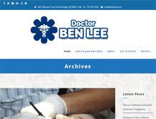 Tablet Screenshot of drbenlee.com